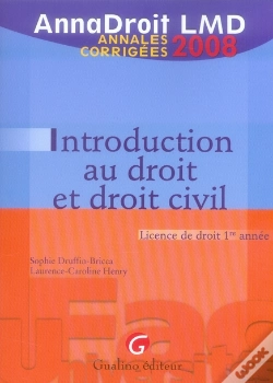 Capa do artigo Introduction Au Droit Et Droit Civil ; Licence De Droit 1e Année