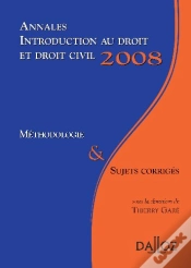 Capa do artigo Introduction Au Droit Et Droit Civil ; Méthodologie Et Sujets Corrigés (Édition 2008)