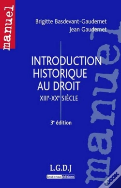 Capa do artigo Introduction Historique Au Droit