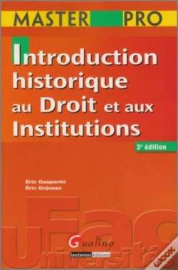 Capa do artigo Introduction Historique Au Droit Et Aux Institutions ; Master Pro (3e Édition)