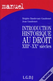 Capa do artigo Introduction Historique Au Droit Xiii-Xx Siecle