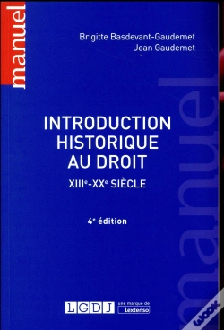 Capa do artigo Introduction Historique Au Droit, Xiiie-Xxe Siècle (4e Édition)