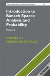 Introduction To Banach Spaces: Analysis And Probability