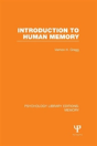 Introduction To Human Memory (Ple: Memory) - Preview