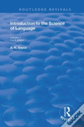 Introduction To The Science Of Language