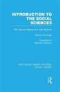 Introduction To The Social Sciences (Rle Social Theory) - Preview
