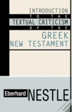 Capa do artigo Introduction To The Textual Criticism Of