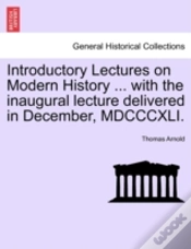 Capa do artigo Introductory Lectures On Modern History