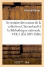 Inventaire Clairambault Vol 1 Edition 1885 1886 - Preview