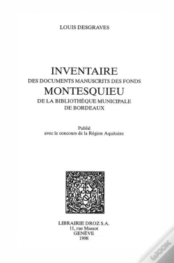 Capa do artigo Inventaire Des Documents Manuscrits Des Fonds Montesquieu De La Bibliotheque Municipale De Bordeaux