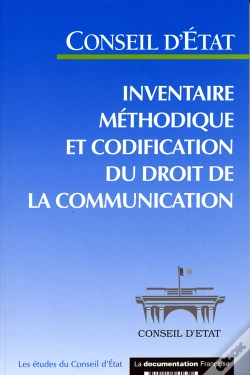 Capa do artigo Inventaire Méthodique Et Codification Du Droit De La Communication