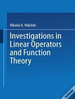 Capa do artigo Investigations In Linear Operators And Function Theory