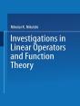 Investigations In Linear Operators And Function Theory - Preview