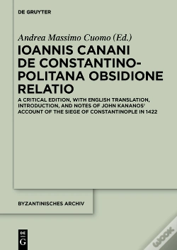 Capa do artigo Ioannis Canani De Constantinopolitana Obsidione Relatio