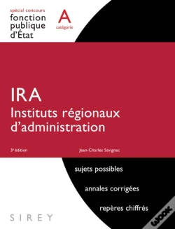 Capa do artigo Ira ; Instituts Régionaux D'Administration ; Catégorie A (3e Édition)