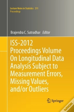 Capa do artigo Iss-2012 Proceedings Volume On Longitudinal Data Analysis Subject To Measurement Errors, Missing Values, And/Or Outliers