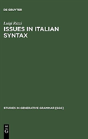 Issues In Italian Syntax - Preview