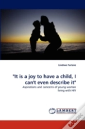 Capa do artigo "It Is A Joy To Have A Child, I Can