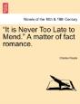 It Is Never Too Late To Mend.  A Matter - Preview