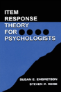 Item Response Theory For Psychologists - Preview