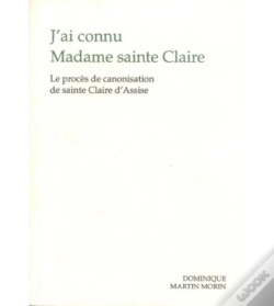 Capa do artigo J'Ai Connu Madame Sainte Claire