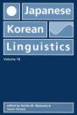 Japanese/Korean Linguistics, Volume 10 - Preview