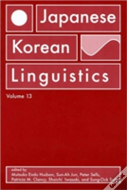 Capa do artigo Japanese/Korean Linguistics, Volume 13