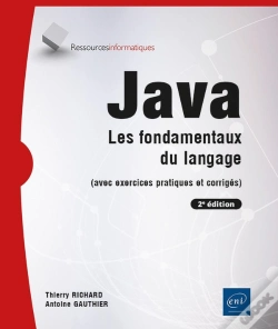 Capa do artigo Java : Les Fondamentaux Du Langage (Avec Exercices Pratiques Et Corrigés) (2e Édition)