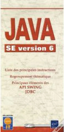 Capa do artigo Java Se Version 6 ; Liste Des Instructions ; Principaux Éléments Des Api Swing Et Jdbc