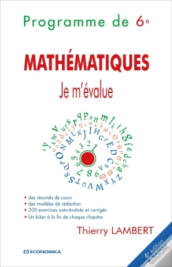 Capa do artigo Je M'Evalue - 6eme, 4e Ed. - Programme De Mathematiques