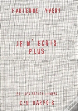 Capa do artigo Je N'Ecris Plus