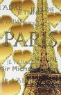 Je T'Aime Gold Glitter Eiffel Tower Creative Blank Journal Sir Michael Designer Edition - Preview