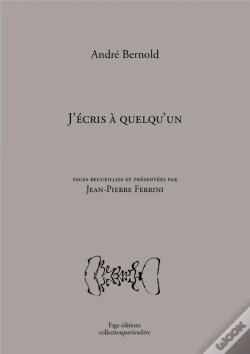 Capa do artigo J'Ecris A Quelqu'Un
