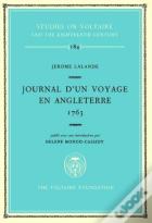 Jerome Lalande, Journal D'Un Voyage En Angleterre 1763