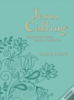 Capa do artigo Jesus Calling, Large Text Teal Leathersoft, With Full Scriptures