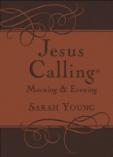 Jesus Calling Morning And Evening, Brown Leathersoft Hardcover, With Scripture References