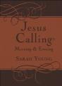 Jesus Calling Morning And Evening, Brown Leathersoft Hardcover, With Scripture References - Preview