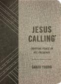 Jesus Calling, Textured Gray Leathersoft, With Full Scriptures