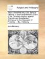 Jesus Christ The Only God. Being A Defen - Preview
