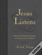 Jesus Listens, Large Text Leathersoft, Charcoal, With Full Scriptures