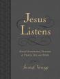 Jesus Listens, Large Text Leathersoft, Charcoal, With Full Scriptures - Preview