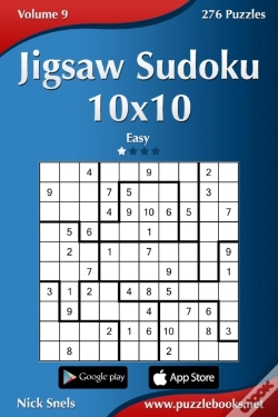 Capa do artigo Jigsaw Sudoku 10x10 - Easy - Volume 9 - 276 Puzzles