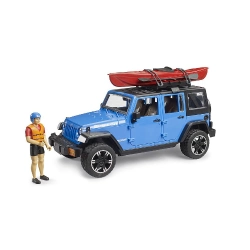 Capa do artigo Jipe Jeep Wrangler Unlimited Rubicon Com Caiaque E Ciclista Bruder 02529