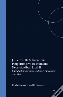 Capa do artigo J.L. Vives: De Subventione Pauperum Sive De Humanis Necessitatibus, Libri Ii