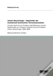 Capa do artigo Johann Bauschinger - Begrunder Der Mechanisch-Technischen Versuchsanstalten