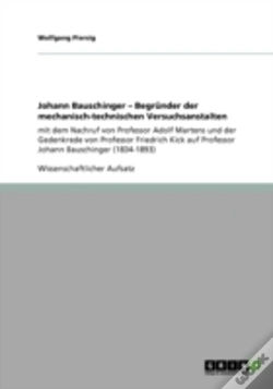 Capa do artigo Johann Bauschinger - Begrunder Der Mechanisch-Technischen Versuchsanstalten