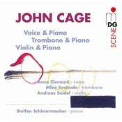 Capa do artigo John Cage: Voice & Piano/Trombone & Piano/Violin & Piano - CD