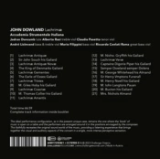Capa do artigo John Dowland: Lachrimae - CD