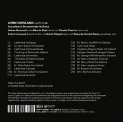 Capa do artigo John Dowland: Lachrimae - CD