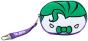 Joker Chibi Pill Coin Purse, Green - Preview